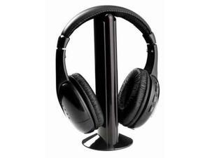 Lot 2pcs New 5 in 1 Wireless Headphone Black for MP3/MP4 PC TV CD FM Radio Lot 2pcs New 5 in 1 Wireless Headphone Black for MP3/MP4 PC TV CD FM Radio