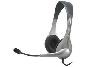 Cyber Acoustics AC-202B Stereo Headphones Headset w/ Boom Microphone Mic - NEW Cyber Acoustics AC-202B Stereo Headphones Headset w/ Boom Microphone Mic - NEW
