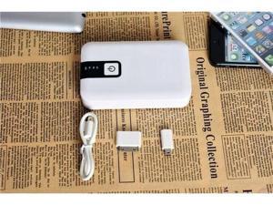 12000mAh Double USB Portable External Battery Power Bank Charger For Cell Phone / white 12000mAh Double USB Portable External Battery Power Bank Charger For Cell Phone / white