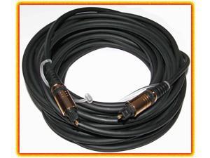 ULTRA GOLD Digital Audio TOSLINK Optical Cable 35 foot Fiber ULTRA GOLD Digital Audio TOSLINK Optical Cable 35 foot Fiber