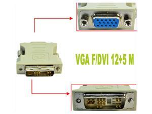 HQmade DVI-I 12+5Pin Male to VGA Connector SVGA HD 15 Pin Female Converter Cable Adapter HQmade DVI-I 12+5Pin Male to VGA Connector SVGA HD 15 Pin Female Converter Cable Adapter
