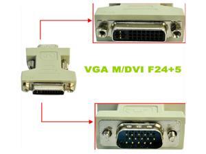 HQmade Dual Link DVI-I Female 24+5 to VGA Male 15pin HD 15 Connector Adapter HQmade Dual Link DVI-I Female 24+5 to VGA Male 15pin HD 15 Connector Adapter