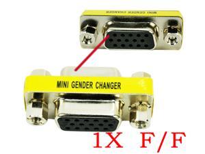 HQmade HD15 VGA D-sub Connector Gender Changer Female to Female DB15 Adapter F/F HQmade HD15 VGA D-sub Connector Gender Changer Female to Female DB15 Adapter F/F