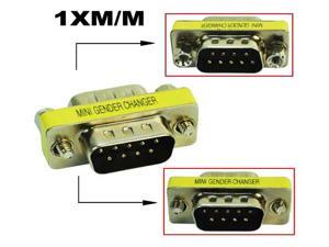 HQmade Serial DB9 9-pin Connector Mini adapter gender changer M/M Male to Male HQmade Serial DB9 9-pin Connector Mini adapter gender changer M/M Male to Male