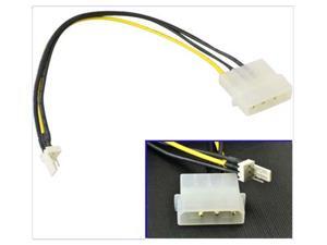 HQmade 15cm Molex IDE LP4 4-pin to 3-pin CPU/Chasis Fan Power Cable Adapter HQmade 15cm Molex IDE LP4 4-pin to 3-pin CPU/Chasis Fan Power Cable Adapter