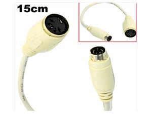 HQmade PS/2 Gender Changer Cable Extension Cable For Computer Keyboard Mouse HQmade PS/2 Gender Changer Cable Extension Cable For Computer Keyboard Mouse