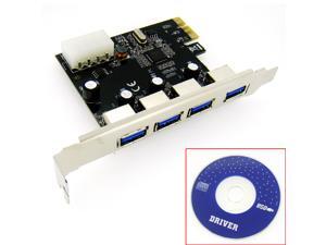 HQmade 4-Port USB 3.0 PCI-Express PCI-E Extension Card Add-on Card Expansion Card with Internal USB 3.0 HQmade 4-Port USB 3.0 PCI-Express PCI-E Extension Card Add-on Card Expansion Card with Internal USB 3.0