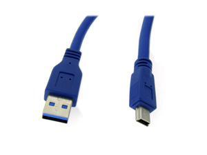 HQmade USB 3.0 Type A to Mini USB SuperSpeed Cable (10-Pin Mini-B) Male Data Lead M/M - 0.3M 1' HQmade USB 3.0 Type A to Mini USB SuperSpeed Cable (10-Pin Mini-B) Male Data Lead M/M - 0.3M 1'