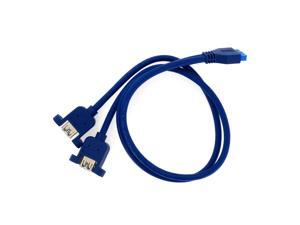HQmade USB 3.0 Cable PCI 20-Pin To 2x USB 3.0 Ports For Internal PC Case 0.5M HQmade USB 3.0 Cable PCI 20-Pin To 2x USB 3.0 Ports For Internal PC Case 0.5M