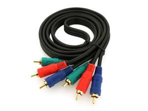 HQmade 3 RCA Component Cable Phono three to three Male to Male - 5' HQmade 3 RCA Component Cable Phono three to three Male to Male - 5'