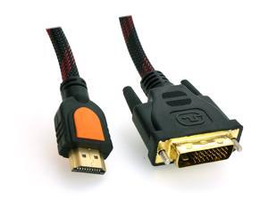HQmade Dual Link DVI-D To HDMI Male, High Speed DVI 24+1Pin Cable M-M - 5M 16.4' HQmade Dual Link DVI-D To HDMI Male, High Speed DVI 24+1Pin Cable M-M - 5M 16.4'