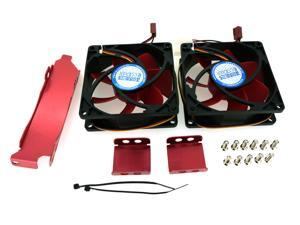 PC Cooler V8 Dual 80mm Cooling Fans with Universal Fixing Slot - For VGA Graphic Card Cooler Replacement PC Cooler V8 Dual 80mm Cooling Fans with Universal Fixing Slot - For VGA Graphic Card Cooler Replacement