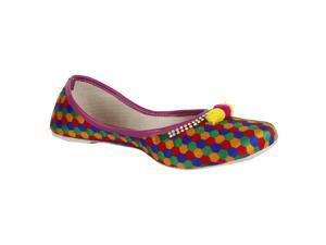 Saashiwear Women handcrafted Indian Ethnic Flat Shoes Jutti Saashiwear Women handcrafted Indian Ethnic Flat Shoes Jutti
