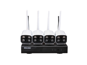 ESCAM WNK403 Wireless IP Network Camera Wifi NVR Kit Surveillance System P2P 720P HD Outdoor IR Night Vision Security IP Camera WIFI CCTV System ESCAM WNK403 Wireless IP Network Camera Wifi NVR Kit Surveillance System P2P 720P HD Outdoor IR Night Vision Security IP Camera WIFI CCTV System