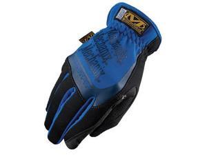 Mechanix Wear® Medium Black And Blue FastFit® Full Finger Synthetic Leather Mechanics Gloves With Elastic Cuff, Spandex® Padded Back, Stretch Panels Mechanix Wear® Medium Black And Blue FastFit® Full Finger Synthetic Leather Mechanics Gloves With Elastic Cuff, Spandex® Padded Back, Stretch Panels
