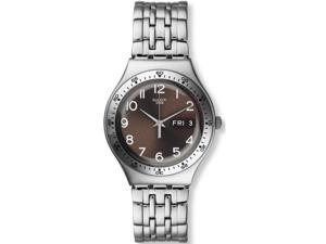 Swatch Men's & Women's 36mm Silver Steel Bracelet & Case Quartz Watch YGS772G Swatch Men's & Women's 36mm Silver Steel Bracelet & Case Quartz Watch YGS772G