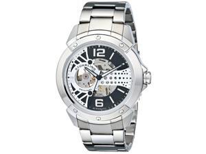 Stuhrling Men's 46mm Silver Steel Bracelet & Case krysterna Date Watch 628.02 Stuhrling Men's 46mm Silver Steel Bracelet & Case krysterna Date Watch 628.02