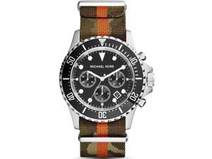 Michael Kors Men's 45mm Chronograph Multicolor Cloth Mineral Glass Watch MK8399 Michael Kors Men's 45mm Chronograph Multicolor Cloth Mineral Glass Watch MK8399