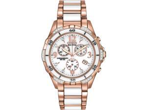 Citizen Women's 40mm Chronograph Multicolor Ceramic Solar Date Watch FB1233-51A Citizen Women's 40mm Chronograph Multicolor Ceramic Solar Date Watch FB1233-51A