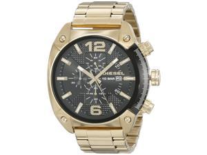 Diesel Men's 49mm Gold Steel Bracelet & Case Mineral Glass Quartz Watch dz4342 Diesel Men's 49mm Gold Steel Bracelet & Case Mineral Glass Quartz Watch dz4342
