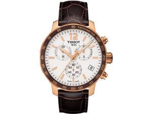 Tissot Men's 42mm Chronograph Multicolor Calfskin Quartz Watch T0954173603700 Tissot Men's 42mm Chronograph Multicolor Calfskin Quartz Watch T0954173603700
