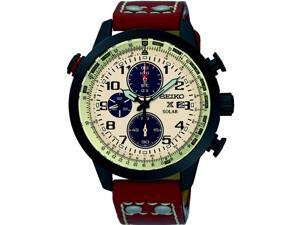 SEIKO MEN'S PROSPEX 43MM BROWN LEATHER BAND IP STEEL CASE SOLAR WATCH SSC425 SEIKO MEN'S PROSPEX 43MM BROWN LEATHER BAND IP STEEL CASE SOLAR WATCH SSC425