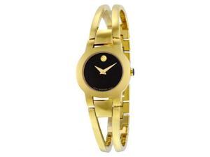 MOVADO WOMEN'S GOLD TONE STEEL BRACELET & CASE SWISS QUARTZ WATCH 0606946 MOVADO WOMEN'S GOLD TONE STEEL BRACELET & CASE SWISS QUARTZ WATCH 0606946