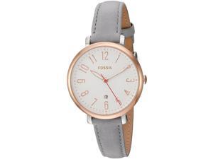 FOSSIL WOMEN'S 36MM GREY CALFSKIN BAND STEEL CASE QUARTZ ANALOG WATCH ES4032 FOSSIL WOMEN'S 36MM GREY CALFSKIN BAND STEEL CASE QUARTZ ANALOG WATCH ES4032