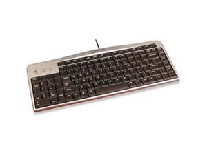 Evoluent Keyboard-Friendly Keyboard Silver/Black Keypad on the left Retail KB1-SB Evoluent Keyboard-Friendly Keyboard Silver/Black Keypad on the left Retail KB1-SB