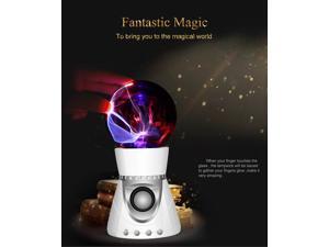 Super Cool ! Christmas Gift Portable Wireless Mini Bluetooth Speaker with Fantastic Flashing Plasma Ball Boombox (Color: Silver) Super Cool ! Christmas Gift Portable Wireless Mini Bluetooth Speaker with Fantastic Flashing Plasma Ball Boombox (Color: Silver)