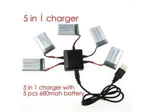 syma x5c parts X5 charger X5A X5C-1 RC Quadcopter Spare 5 in1 battery charger with 5pcs battery 680mah syma x5c parts X5 charger X5A X5C-1 RC Quadcopter Spare 5 in1 battery charger with 5pcs battery 680mah