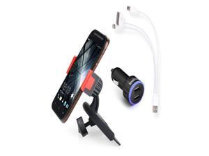 Apps2carTM Car Cd Slot Mount Holder for Smartphone Iphone 6/5s/5c/4s Galaxy S5/s4/s3/s2, HTC One Lg Sony Blackberry-Free Gift 3 in 1 Charging Cable for Iphone Android Smartphones &Dual USB Car Charger Apps2carTM Car Cd Slot Mount Holder for Smartphone Iphone 6/5s/5c/4s Galaxy S5/s4/s3/s2, HTC One Lg Sony Blackberry-Free Gift 3 in 1 Charging Cable for Iphone Android Smartphones &Dual USB Car Charger