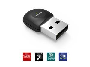 Wavlink AC600 Mini Dual Band Wireless USB Adapter Wifi Network LAN Card Sync 2.4GHz 150Mbps + 5GHz 433Mbps for Lag-free HD Video Streaming and Gaming by Guest Network - Black Wavlink AC600 Mini Dual Band Wireless USB Adapter Wifi Network LAN Card Sync 2.4GHz 150Mbps + 5GHz 433Mbps for Lag-free HD Video Streaming and Gaming by Guest Network - Black