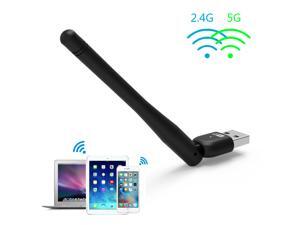 Wavlink Portable Wireless USB Adapter Wi-fi Dongle AC600- 5dBi Antenna IEEE802.11AC Dual Band 2.4 GHz 150Mbps + 5GHz 433Mbps Wireless Wifi Ethernet Network LAN Card- Black Wavlink Portable Wireless USB Adapter Wi-fi Dongle AC600- 5dBi Antenna IEEE802.11AC Dual Band 2.4 GHz 150Mbps + 5GHz 433Mbps Wireless Wifi Ethernet Network LAN Card- Black
