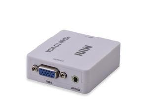 HDMI To VGA 1080P HD HDTV Video Audio Converter Box Adapter HDMI/VGA For DVD/PC/Laptop/TV/Monitor HDMI To VGA 1080P HD HDTV Video Audio Converter Box Adapter HDMI/VGA For DVD/PC/Laptop/TV/Monitor