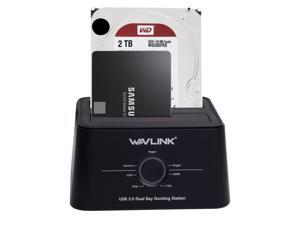 Wavlink 12TB USB 3.0 Dual Bay External Hard Drive Docking Station Duplicator/Clone Functio for 2.5" 3.5" SATA HDD/SSD Hard Drive Enclosure 5Gbps Transmission Rates Offline Clone and One Button Backup Wavlink 12TB USB 3.0 Dual Bay External Hard Drive Docking Station Duplicator/Clone Functio for 2.5" 3.5" SATA HDD/SSD Hard Drive Enclosure 5Gbps Transmission Rates Offline Clone and One Button Backup