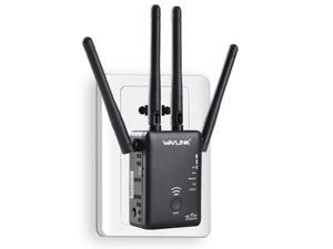 Wavlink 802.11 AC1200 Dual Band WIFI Range Extender Wireless Router 2.4GHz 300Mbps 5GHz 867Mbps Wifi Booster Extender Amplifier 4 External Antennas Support for Repeater AP and Wireless Router Modes Wavlink 802.11 AC1200 Dual Band WIFI Range Extender Wireless Router 2.4GHz 300Mbps 5GHz 867Mbps Wifi Booster Extender Amplifier 4 External Antennas Support for Repeater AP and Wireless Router Modes