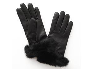 Glove.ly Women's Leather Touch Screen Glove Rabbit Fur, Extra Small, Black Glove.ly Women's Leather Touch Screen Glove Rabbit Fur, Extra Small, Black