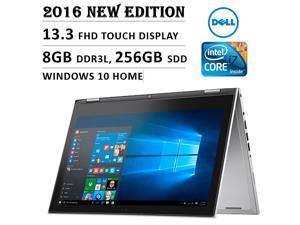 2016 Newest Dell Inspiron 7000 Premium High Performance Flagship Laptop with 13.3" FHD Touchscreen ( Intel Core i7, 8GB, 256GB SSD, No DVD, Backlit Keyboard, Stylus, Bluetooth, Windows 10 ) - Silver 2016 Newest Dell Inspiron 7000 Premium High Performance Flagship Laptop with 13.3" FHD Touchscreen ( Intel Core i7, 8GB, 256GB SSD, No DVD, Backlit Keyboard, Stylus, Bluetooth, Windows 10 ) - Silver