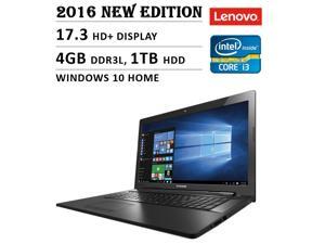 2016 Newest Lenovo Premium High Performance 17.3-inch HD+ Laptop, Intel Core i3-5020U 2.3 GHz, 4GB DDR3L Memory, 1TB HDD, DVD RW, Bluetooth, Webcam, WiFi, HDMI, Windows 10, Black 2016 Newest Lenovo Premium High Performance 17.3-inch HD+ Laptop, Intel Core i3-5020U 2.3 GHz, 4GB DDR3L Memory, 1TB HDD, DVD RW, Bluetooth, Webcam, WiFi, HDMI, Windows 10, Black