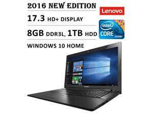 2016 Newest Lenovo Flagship Premium High Performance 17.3-inch HD+ Laptop, Intel Core i5-5200U 2.2 GHz, 8GB DDR3L Memory, 1TB HDD, DVD RW, Bluetooth, Webcam, WiFi, HDMI, Windows 10, Black 2016 Newest Lenovo Flagship Premium High Performance 17.3-inch HD+ Laptop, Intel Core i5-5200U 2.2 GHz, 8GB DDR3L Memory, 1TB HDD, DVD RW, Bluetooth, Webcam, WiFi, HDMI, Windows 10, Black