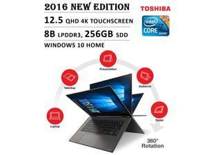2016 Newest Toshiba Radius Flagship Premium High Performance 12.5" 4K 3840 x 2160 UHD Touch-screen Flip Convertible Laptop, Intel Core i7 Processor 2.5 GHz, 8GB Memory, 256GB SSD, No DVD, Windows 10 2016 Newest Toshiba Radius Flagship Premium High Performance 12.5" 4K 3840 x 2160 UHD Touch-screen Flip Convertible Laptop, Intel Core i7 Processor 2.5 GHz, 8GB Memory, 256GB SSD, No DVD, Windows 10