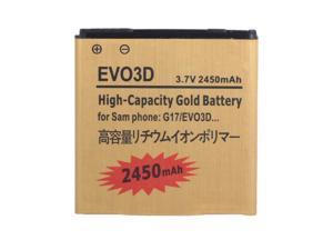 2450mAh Replacement Gold Battery for HTC G17 EVO 3D 2450mAh Replacement Gold Battery for HTC G17 EVO 3D