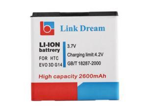 Link Dream High Quality 2600mAh Replacement Battery for HTC EVO 3D / G14 / G18 / G21 Link Dream High Quality 2600mAh Replacement Battery for HTC EVO 3D / G14 / G18 / G21