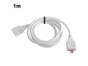Lightning 8 Pin Male to 8 Pin Female 22 Core Extension Cable for iPhone 5, iPod touch 5, Cable Length: 1m (Black/White) Lightning 8 Pin Male to 8 Pin Female 22 Core Extension Cable for iPhone 5, iPod touch 5, Cable Length: 1m (Black/White)