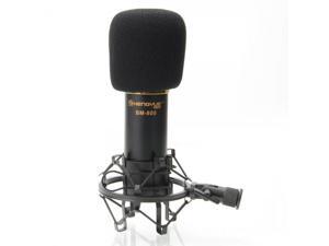 Shengyue BM-800 Black Condenser Microphone with Shockmount Cable Sponge Cover Shengyue BM-800 Black Condenser Microphone with Shockmount Cable Sponge Cover