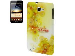 Flowers Pattern Diamond Encrusted Plastic Protection Case for Samsung Galaxy Note / i9220 / N7000, Note LTE / N7005 Flowers Pattern Diamond Encrusted Plastic Protection Case for Samsung Galaxy Note / i9220 / N7000, Note LTE / N7005