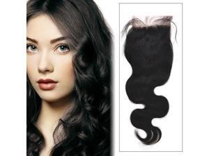 24 inch Nature Color Body Wave Brazilian Lace Closure 4 x 4 inch Handmade Human Hair 24 inch Nature Color Body Wave Brazilian Lace Closure 4 x 4 inch Handmade Human Hair