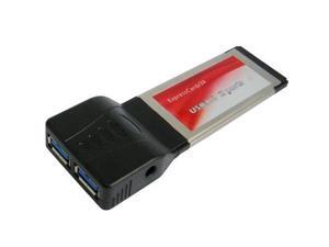 SuperSpeed USB 3.0 Express PCMCIA Card 2 Port Laptop, Built in DC Jack for Extra Power SuperSpeed USB 3.0 Express PCMCIA Card 2 Port Laptop, Built in DC Jack for Extra Power