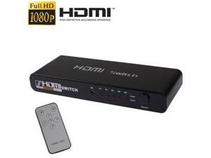 5 Ports Full HD 1080P HDMI Switch with Switch & Remote Controller, 1.3 Version (5 Ports HDMI Input, 1 Port HDMI Output) 5 Ports Full HD 1080P HDMI Switch with Switch & Remote Controller, 1.3 Version (5 Ports HDMI Input, 1 Port HDMI Output)